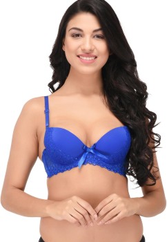 Buy Cosmo Lady Stone Embellished Triple Style Strap Design Padded Push up  Bra for Women (Nude34C) at