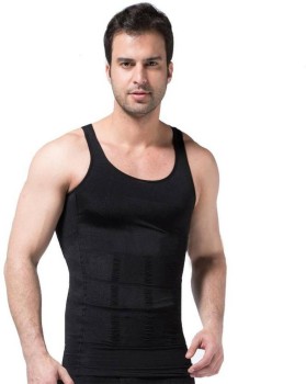 Virtual World Slim N Lift Slimming Tummy Tucker Body Shaper Vest for Men  Undershirt Vest to Look Slim Instantly :-Black Color(XX – DukanIndia