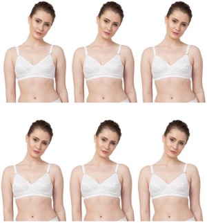 Nhonest Non-Padded Ladies White Plain Cotton Bra, For Daily Wear, Size: 34 B  (75 Cm) at Rs 90/piece in Tiruppur
