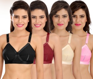 SONA Sona Perfecto Women Full Cup Everyday Plus Size Cotton Bra Pack of 3 Women  Full Coverage Non Padded Bra - Buy SONA Sona Perfecto Women Full Cup  Everyday Plus Size Cotton