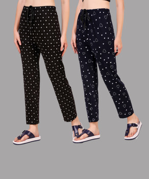 Jack and Hardy Printed Women Black Track Pants Buy Jack and
