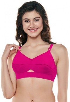 Angelform Cotton Blend Knitted Fabric Aditi Bra (38B, Ecru Melange, Baby  Pink) in Channapatna at best price by Vanitha Saree Selection - Justdial