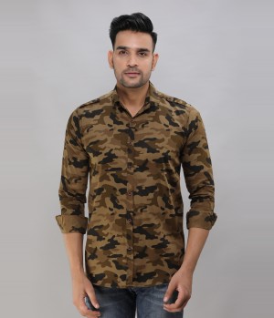 lee cross military camouflage casual green shirt