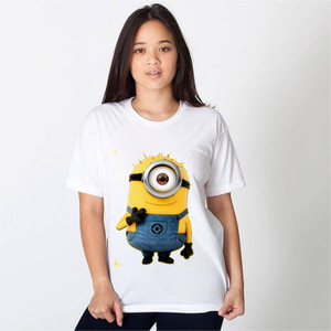 MINIONS Graphic Print Women Round Neck Blue T Shirt Buy MINIONS