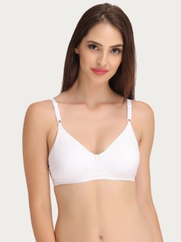 Plain Non-Padded Ladies White Stitched Cotton Bra, For Inner Wear, Size: 28- 36 B at best price in Ernakulam