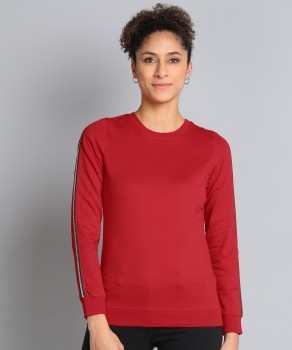 TRUFIT 3/4th Sleeve Solid Women Sweatshirt - Buy TRUFIT 3/4th
