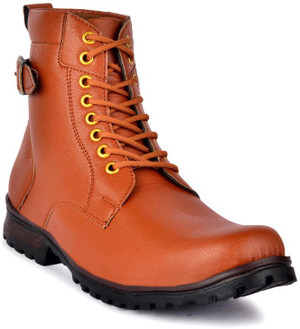 WWEE Synthetic Leather Long Boots For Men Buy WWEE Synthetic