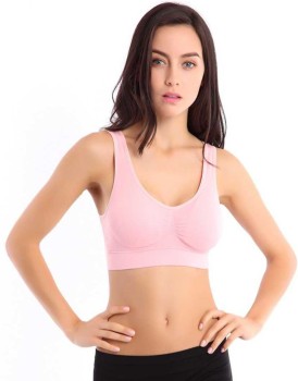 Buy ComfyStyle Stylish Cotton Spandex Non Padded Solid Sports Bras For Women-  Pack Of 2 Online In India At Discounted Prices