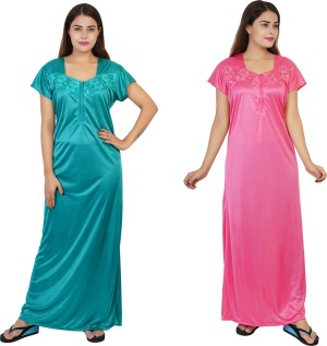 Soulemo Women Cotton Floor Length Nighty