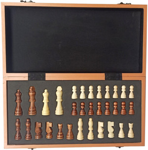 StonKraft Handcarved Chess Board with Wooden Base - Stone Inlaid Work -  Chess Game Board Set