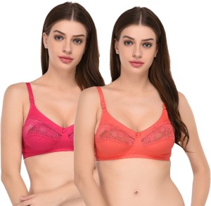 Buy JZMEE Women, Girls PAKHI Multicolored Pack of 3 Bra, Cotton Blend Bras  in b-Cup Size, Perfectly Comfotable as per The Size, A Rare and Stylish  Look, Easy to wear for Women