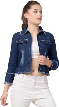 Netflip Full Sleeve Solid Women Denim Jacket