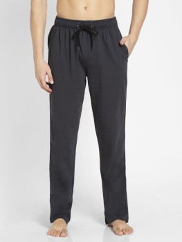 Buy Men's Super Combed Cotton Elastane Stretch Regular Fit Printed Pyjama  with Side Pockets - Black RM02