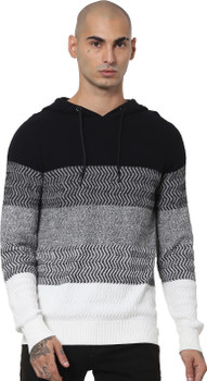 JACK u0026 JONES Striped Crew Neck Casual Men Black Sweater - Buy JACK u0026 JONES  Striped Crew Neck Casual Men Black Sweater Online at Best Prices in India |  Flipkart.com