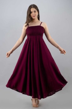 Bee 16 Women Gown Red Dress - Buy Bee 16 Women Gown Red Dress Online at Best  Prices in India