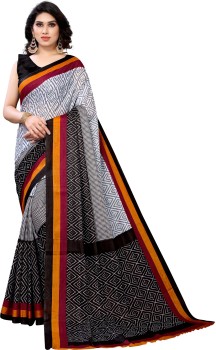 Buy Panzora Women's Woven Cotton Saree With Blouse Piece (95PS12_Black) at  Amazon.in