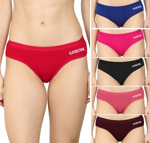 FLIPCHARGE classic Pack of 3 Hot Pink color Thong panty Combo for