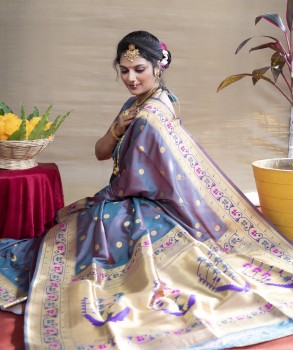 Buy SCUBE DESIGNS Women's Kanchipuram Art Silk Saree With