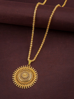 Chain with big pendant cheap in gold