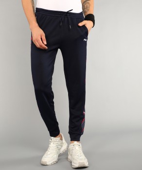 FILA Solid Men Blue Track Pants - Buy FILA Solid Men Blue Track Pants  Online at Best Prices in India