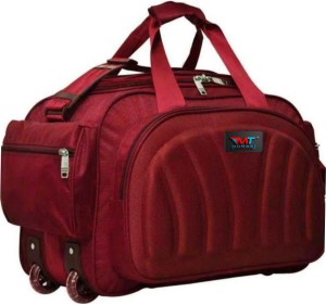 Mumbai Tourister 50 L Strolley Duffel Bag - Waterproof With Wheels - Brown  - Regular Capacity