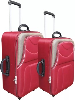 Sonnet VALOUR Expandable Cabin Suitcase - 21 inch RED - Price in India