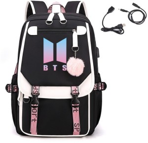 PALAY® BTS Kpop Bangtan Backpacks Daypack Laptop Bag for Girls School Bag  Shoulder Bag with USB Charging Port BTS Kpop Accessories For Boy Women Gifts