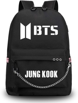 HeartInk BTS Bangtan Boys KPOP Theme Fan Art Laptop Bag Casual School  Backpack (COMBO OF 3-SIZE BAGS) 35 L Laptop Backpack Black - Price in India