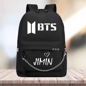 Ambika Collection  Lightweight BTS JIMIN Printed School Bag For