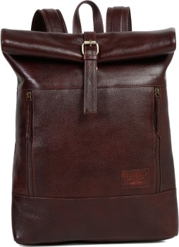 Tan Unisex Picco Massimo Mens And Women Washed Leather Cross Body