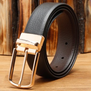 SACHAN OVERSEAS Men Party, Casual, Evening Black Genuine Leather Reversible Belt  Black, Brown - Price in India