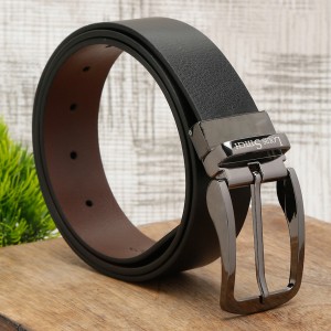 Buy LOUIS STITCH Men's Italian Leather Reversible Belt 1.25 inch (35mm)  Handcrafted Formal Waist Strap with Chrome Buckle Belt for Men Gents Boys  (Black/Brown) (FF-NJ) (Size-36) at .in