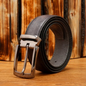 Louis Stitch Men Casual Blue Genuine Leather Belt