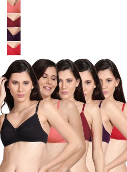 shyaway Non Padded Seamed Casual Bra-Multicolor(Pack of 3) Women T-Shirt  Non Padded Bra - Buy shyaway Non Padded Seamed Casual Bra-Multicolor(Pack  of 3) Women T-Shirt Non Padded Bra Online at Best Prices