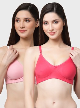 Encircled in stitches and mildly cushioned on the sides, this bra