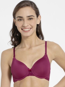 Buy Jockey Pink Wine Low Neckline Front Opening Bra - Style Number - 1815  online