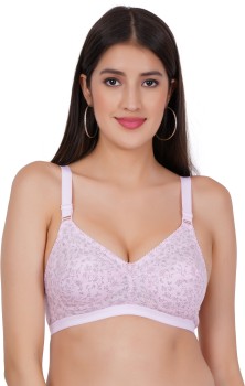 Buy Layeba Women Cotton Full Coverage Bra (32-B) Wine at