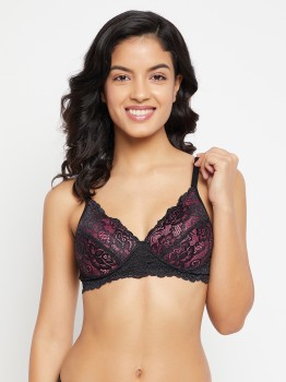 Buy Clovia Purple Lace Lightly Padded Non-Wired Everyday Bra BR2110P12