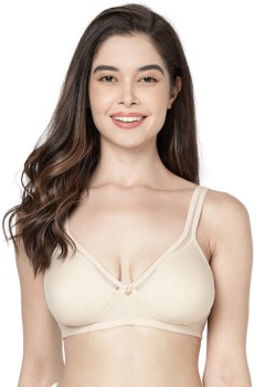 K LINGERIE LM99001 Non Padded, Non Wired Medium Coverage Cotton Spandex  Printed Everyday T-Shirt Bra