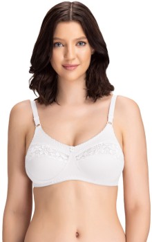 Buy Groversons Paris Beauty Women's Cotton, Full Coverage, Non-Padded,  Non-Wired Bra (COMB02-C06-C06-30B) White at