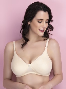 Clovia Cotton Rich Non-Wired Spacer Cup T-Shirt Bra Women T-Shirt Lightly  Padded Bra - Price History