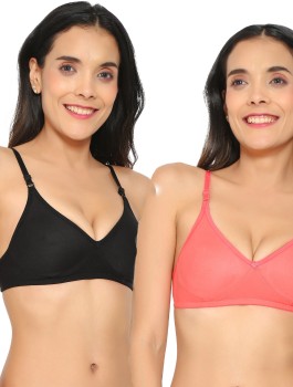 Women's Cotton Seamless Non-Padded Non-Wired Full Coverage Regular Bra