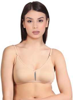 Groversons Paris Beauty by Groversons Paris Beauty Cotton rich non padded  non wired full coverage bra (Skin) Women Minimizer Non Padded Bra - Buy  Groversons Paris Beauty by Groversons Paris Beauty Cotton