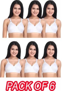 A1 unique Non Padded,Non-Wired,Regular Bra Elastic Strap for Women &  Girls(Set-of 6),(34A) Women Full Coverage Non Padded Bra - Buy A1 unique  Non Padded,Non-Wired,Regular Bra Elastic Strap for Women & Girls(Set-of  6),(34A)