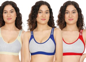 GOLDLINE Play HookLess Women Sports Bra - Buy Maroon, Yellow GOLDLINE Play  HookLess Women Sports Bra Online at Best Prices in India