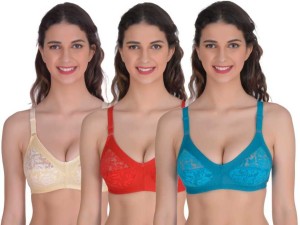 Salsa Bee Heart Cotton Straps Women Full Coverage Non Padded Bra - Buy Salsa  Bee Heart Cotton Straps Women Full Coverage Non Padded Bra Online at Best  Prices in India