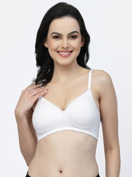 Buy online Beige Cotton Bra With Transparent Straps from lingerie for Women  by Floret for ₹299 at 0% off