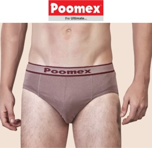 Nylon Plain Poomex Men Underwear, Type: Briefs at Rs 90/piece in