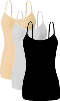 Buy Neotea Women's Adjustable Strap Slip Multi color Camisole Top