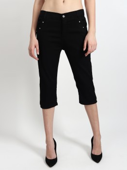 FCK-3 Women Denim Capri - Buy Dcloud FCK-3 Women Denim Capri Online at Best  Prices in India